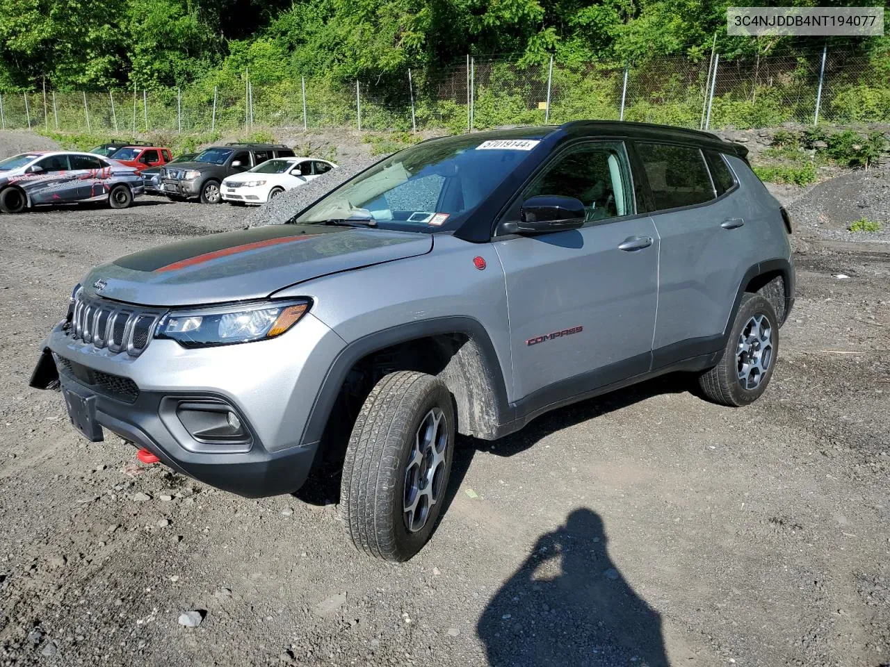 2022 Jeep Compass Trailhawk VIN: 3C4NJDDB4NT194077 Lot: 57019144