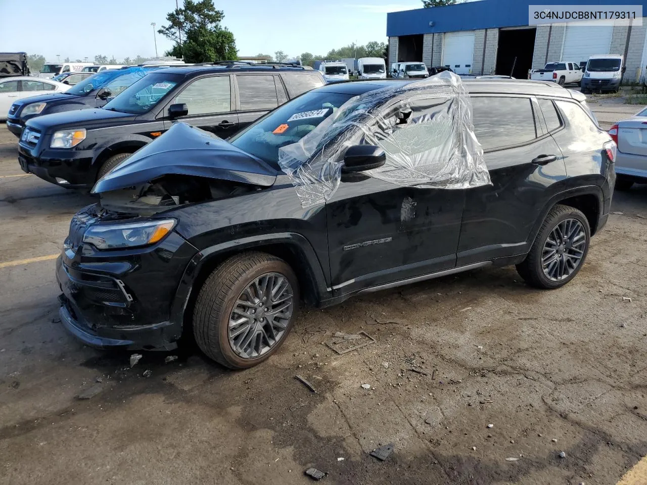 2022 Jeep Compass Limited VIN: 3C4NJDCB8NT179311 Lot: 60950574