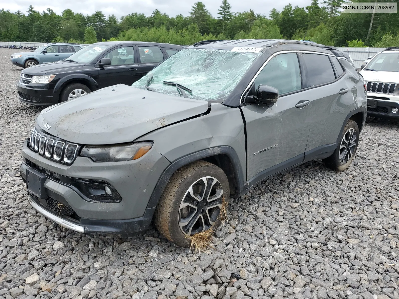 2022 Jeep Compass Limited VIN: 3C4NJDCB4NT208982 Lot: 64799444