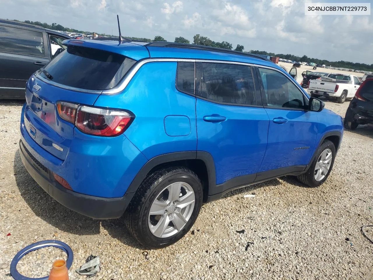 2022 Jeep Compass Latitude VIN: 3C4NJCBB7NT229773 Lot: 66430464