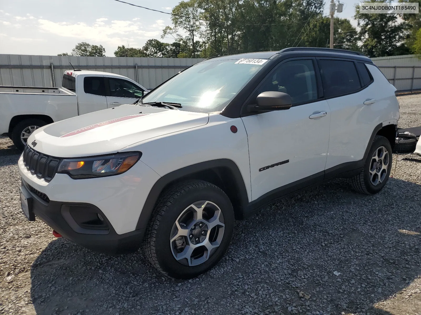 2022 Jeep Compass Trailhawk VIN: 3C4NJDDB0NT185490 Lot: 67750134