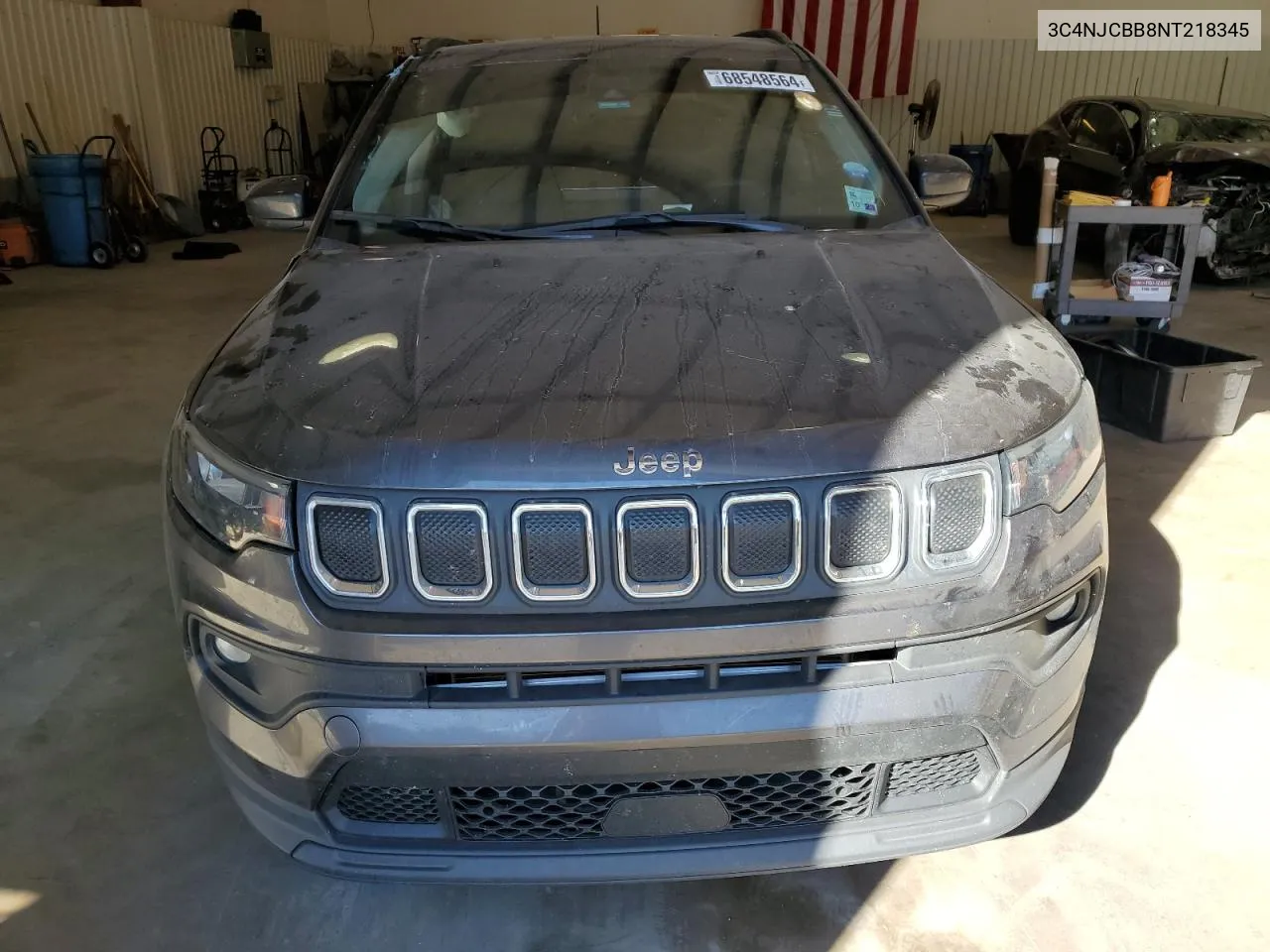 2022 Jeep Compass Latitude VIN: 3C4NJCBB8NT218345 Lot: 68548564