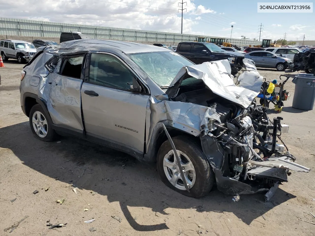 2022 Jeep Compass Sport VIN: 3C4NJCABXNT213956 Lot: 69584354