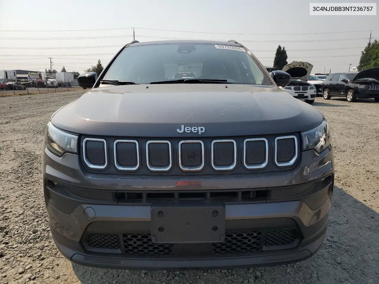 2022 Jeep Compass Latitude VIN: 3C4NJDBB3NT236757 Lot: 69725604