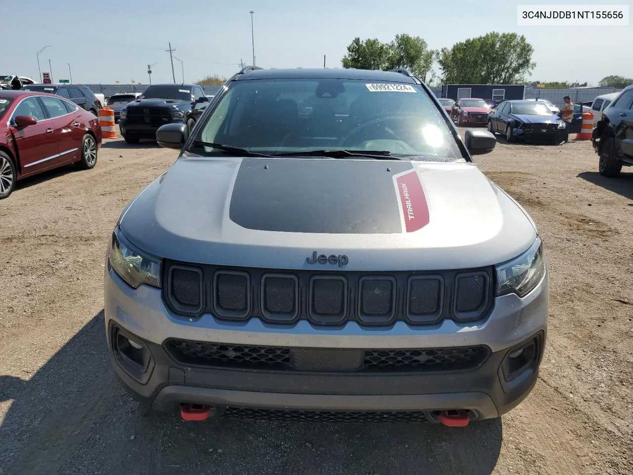 2022 Jeep Compass Trailhawk VIN: 3C4NJDDB1NT155656 Lot: 69921224