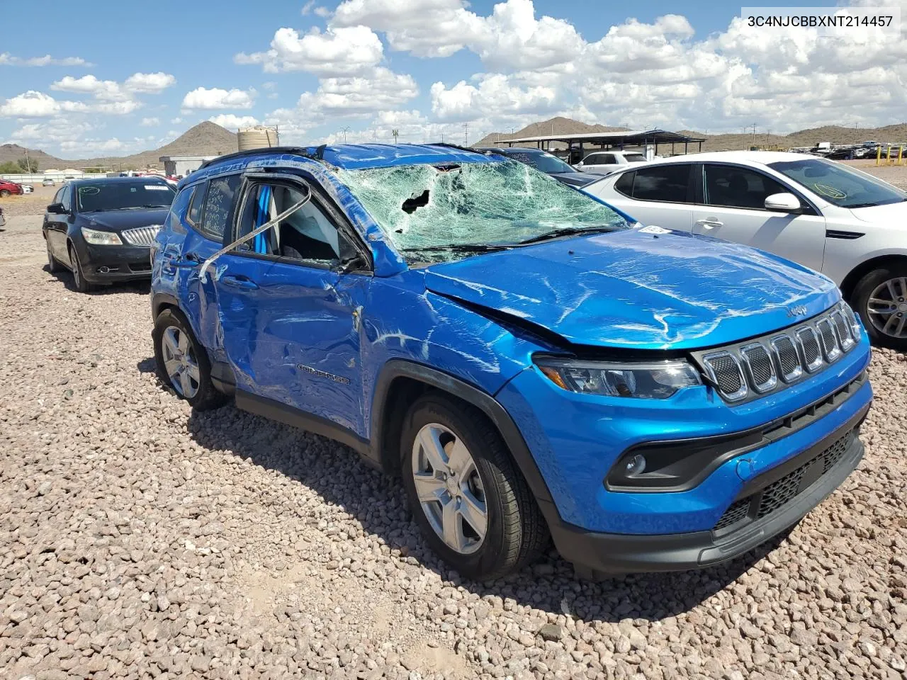 2022 Jeep Compass Latitude VIN: 3C4NJCBBXNT214457 Lot: 71833534