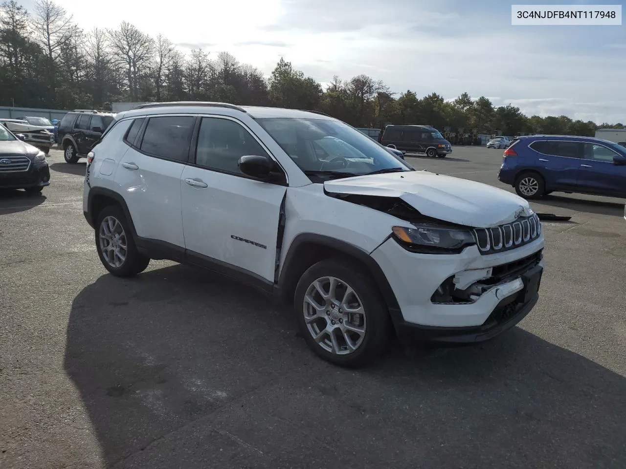 2022 Jeep Compass Latitude Lux VIN: 3C4NJDFB4NT117948 Lot: 72620254