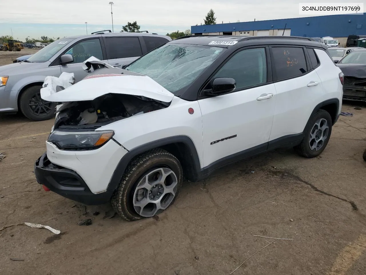 2022 Jeep Compass Trailhawk VIN: 3C4NJDDB9NT197699 Lot: 73001314