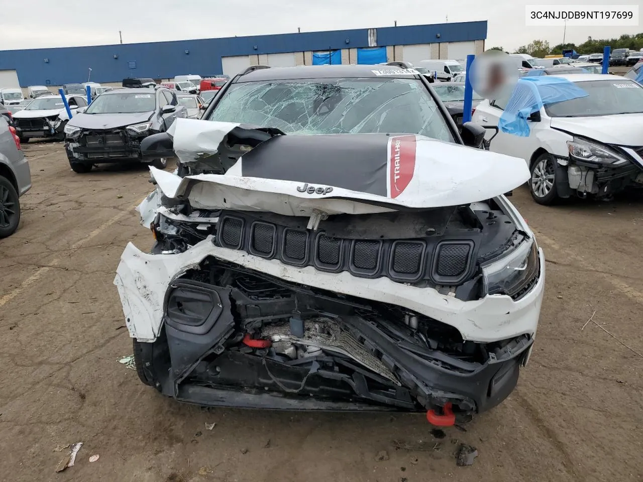 2022 Jeep Compass Trailhawk VIN: 3C4NJDDB9NT197699 Lot: 73001314