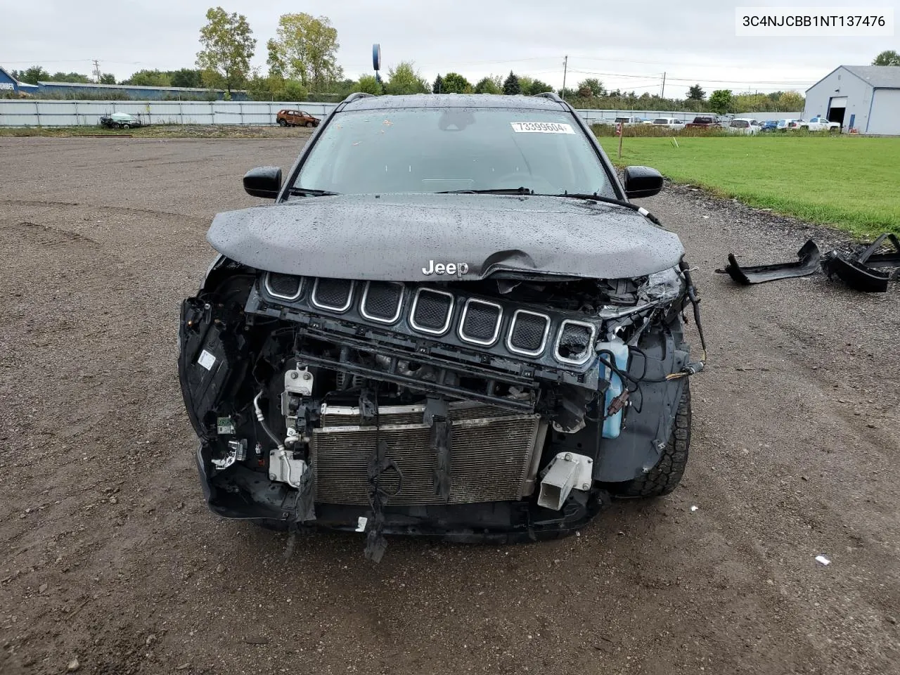 2022 Jeep Compass Latitude VIN: 3C4NJCBB1NT137476 Lot: 73399604