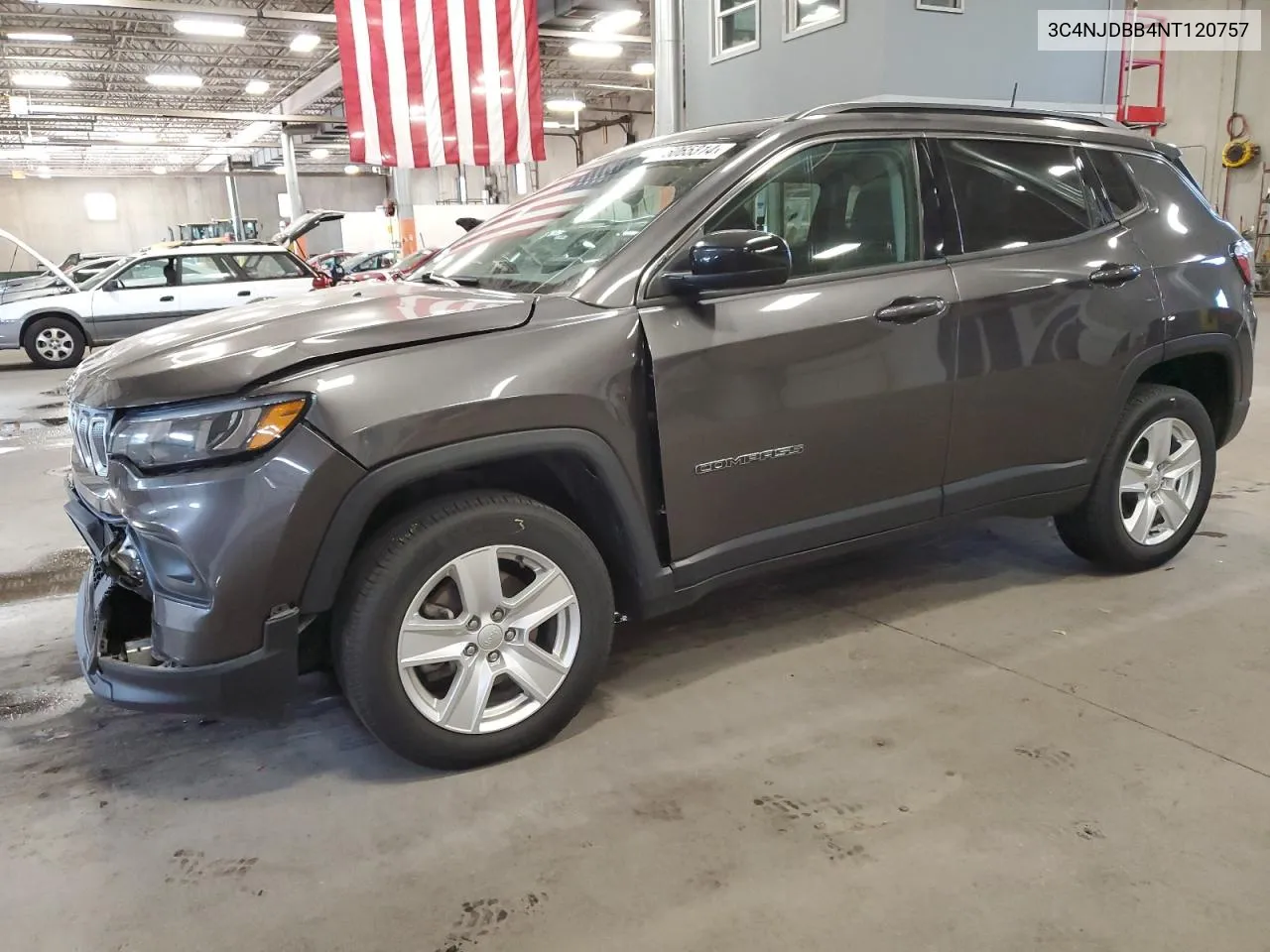 2022 Jeep Compass Latitude VIN: 3C4NJDBB4NT120757 Lot: 75065314