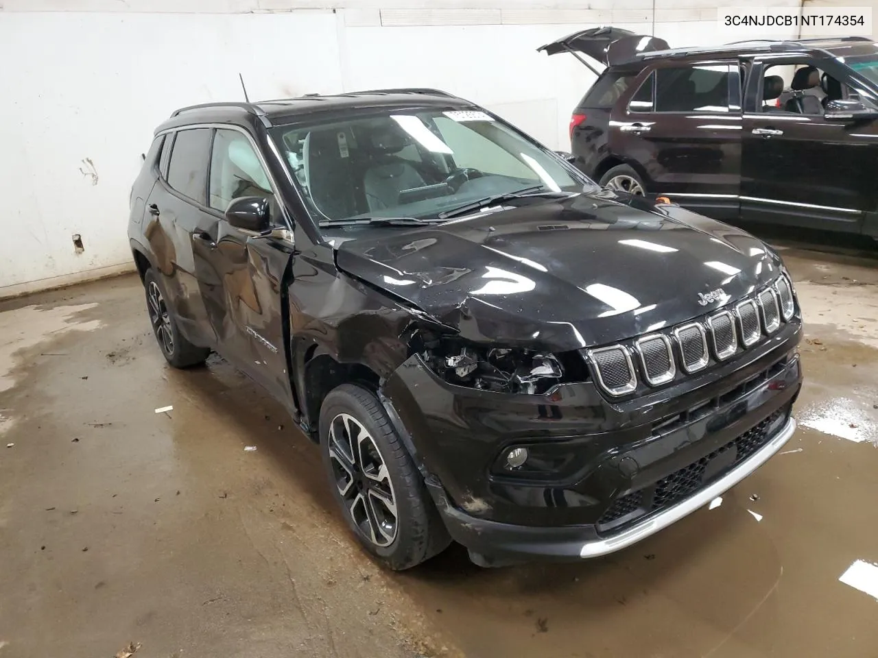 2022 Jeep Compass Limited VIN: 3C4NJDCB1NT174354 Lot: 75125574