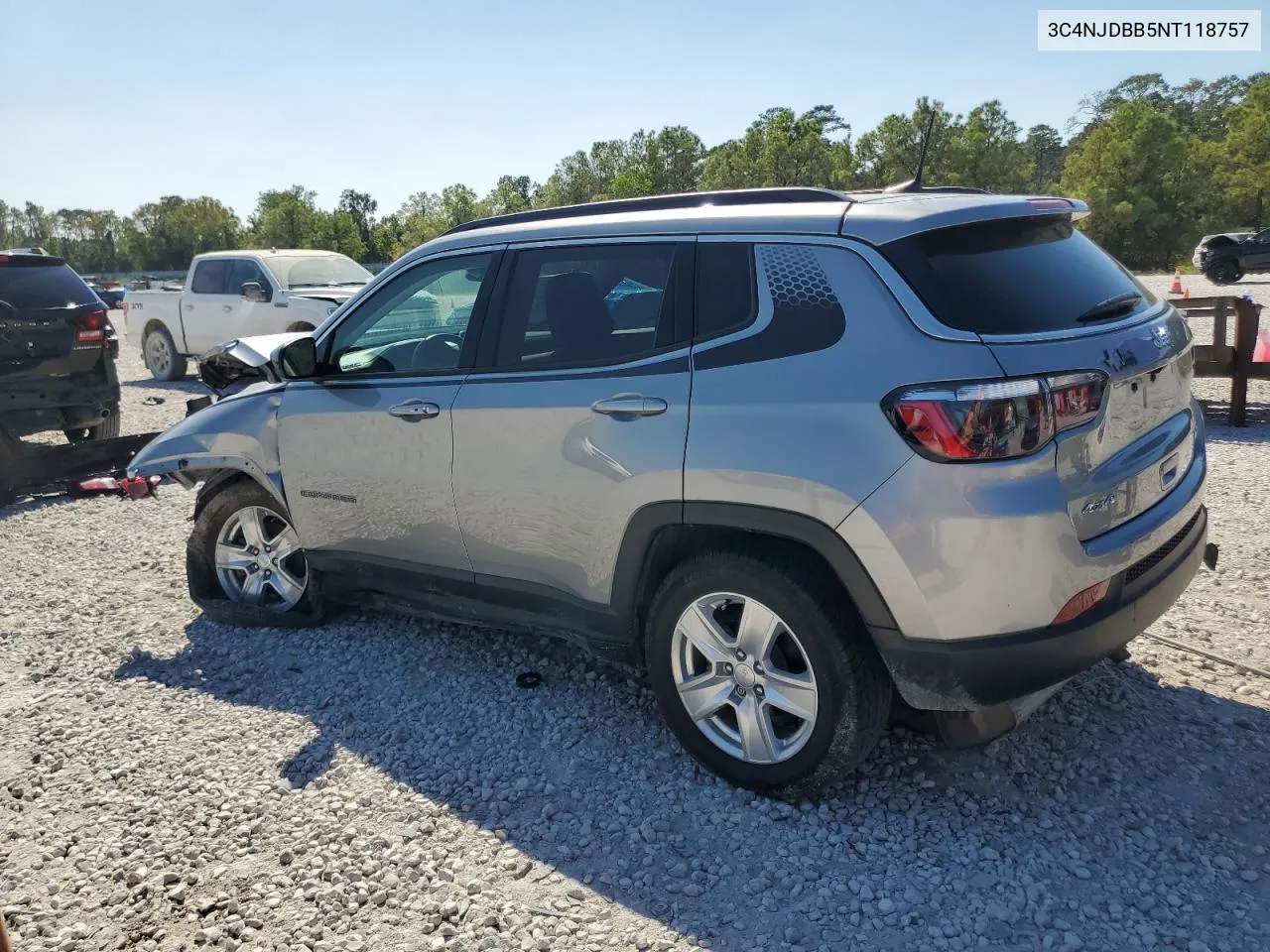 2022 Jeep Compass Latitude VIN: 3C4NJDBB5NT118757 Lot: 75429404