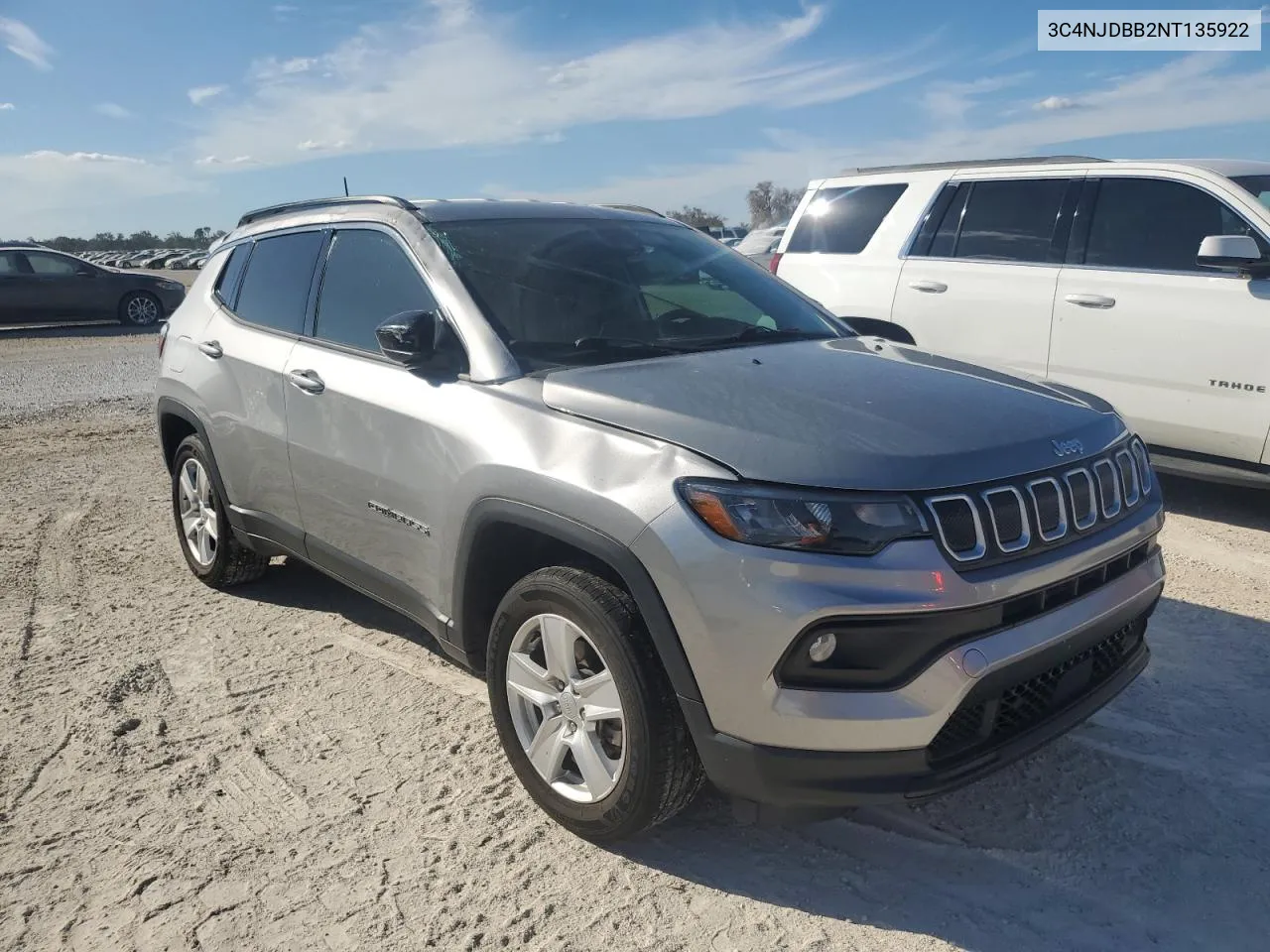 2022 Jeep Compass Latitude VIN: 3C4NJDBB2NT135922 Lot: 75755964