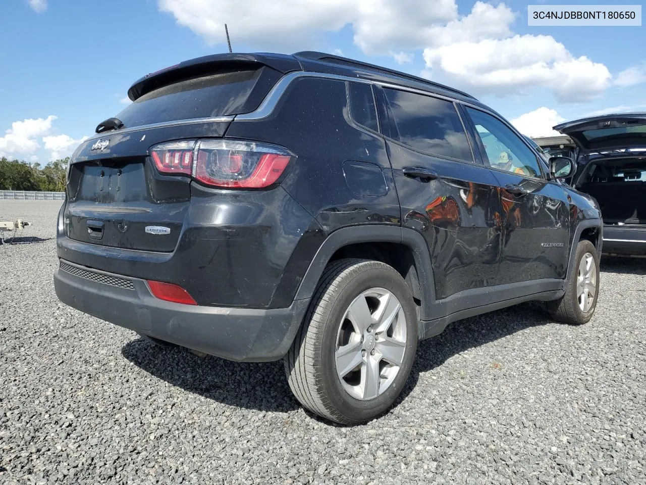 2022 Jeep Compass Latitude VIN: 3C4NJDBB0NT180650 Lot: 76074654