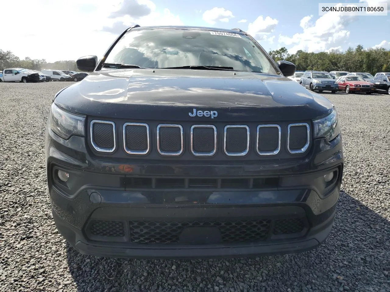 2022 Jeep Compass Latitude VIN: 3C4NJDBB0NT180650 Lot: 76074654