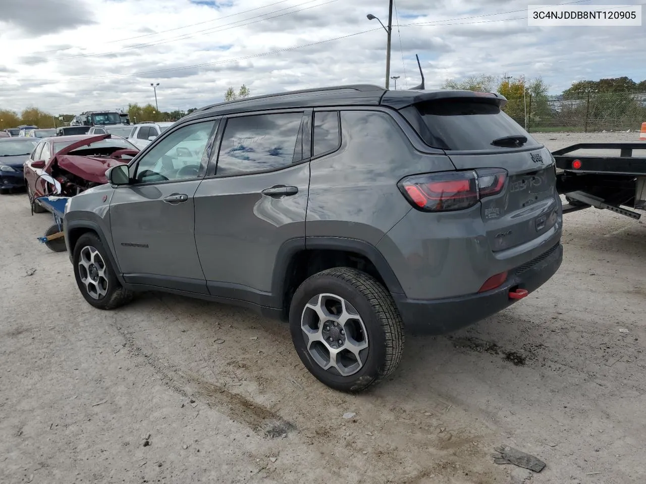 2022 Jeep Compass Trailhawk VIN: 3C4NJDDB8NT120905 Lot: 76233964