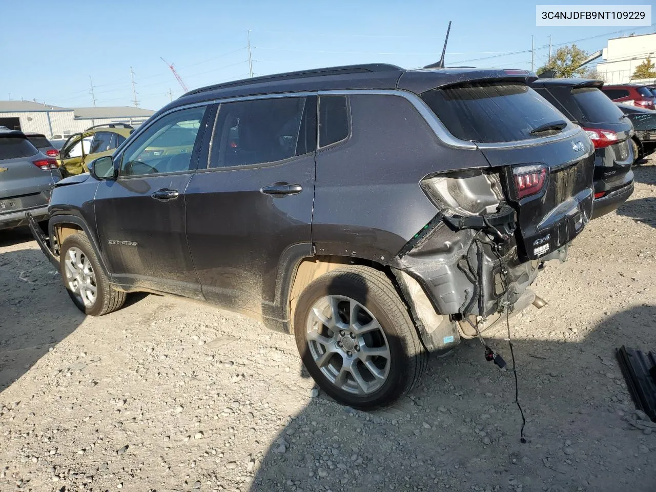 2022 Jeep Compass Latitude Lux VIN: 3C4NJDFB9NT109229 Lot: 76294904