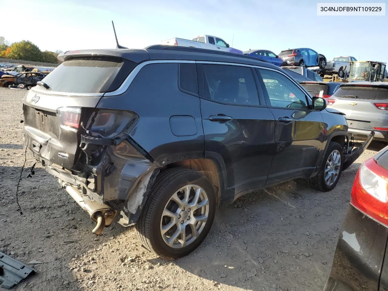 2022 Jeep Compass Latitude Lux VIN: 3C4NJDFB9NT109229 Lot: 76294904