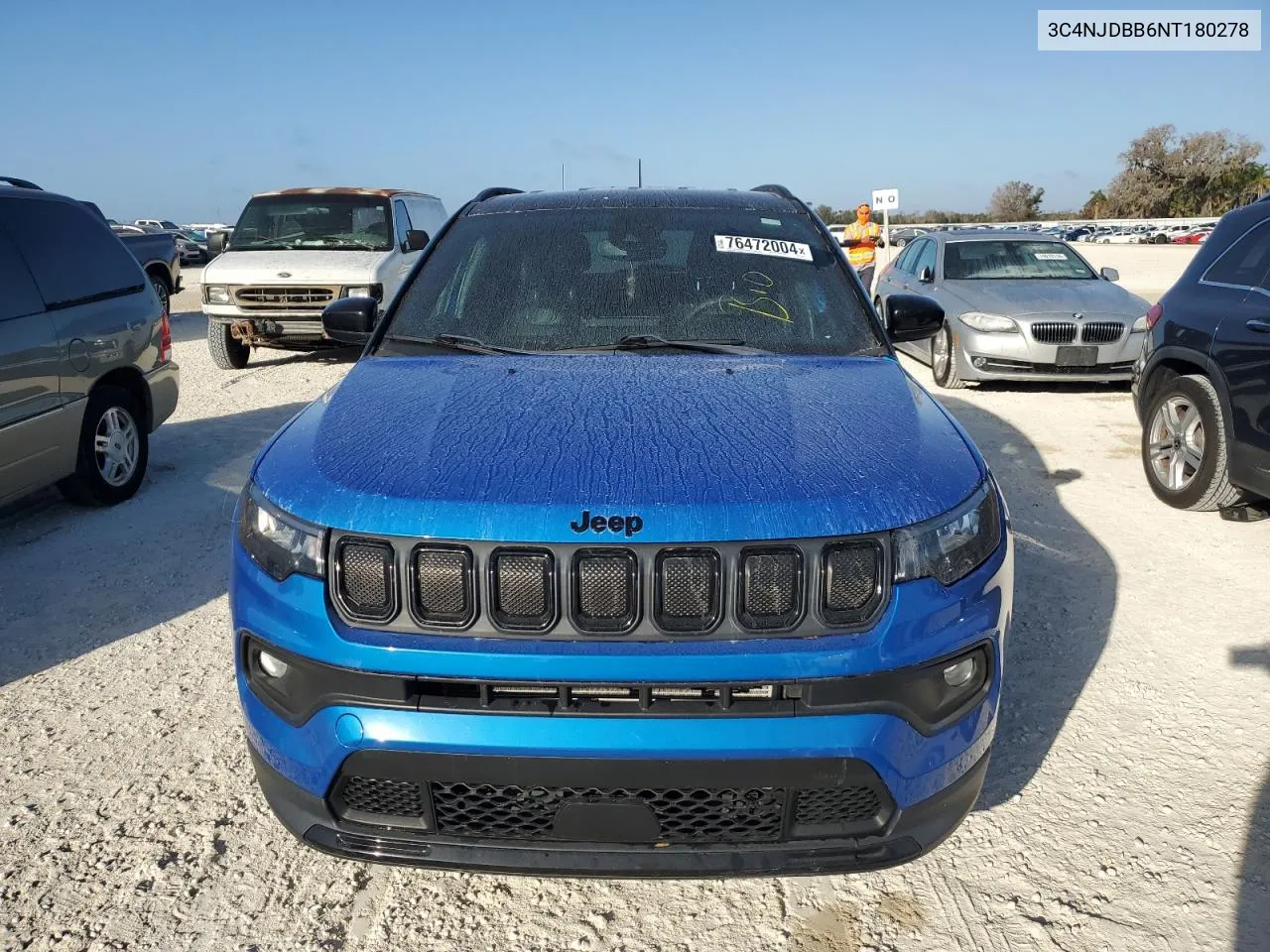 2022 Jeep Compass Latitude VIN: 3C4NJDBB6NT180278 Lot: 76472004