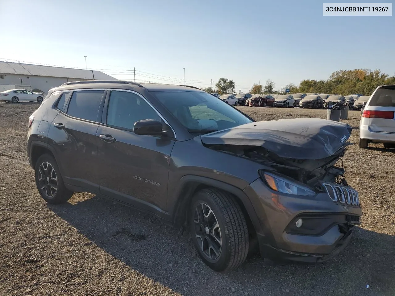 2022 Jeep Compass Latitude VIN: 3C4NJCBB1NT119267 Lot: 76685334