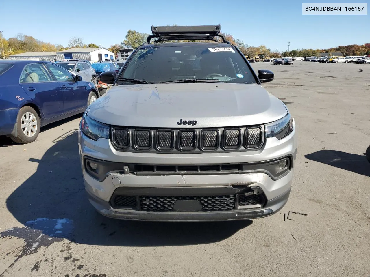 2022 Jeep Compass Latitude VIN: 3C4NJDBB4NT166167 Lot: 76911214