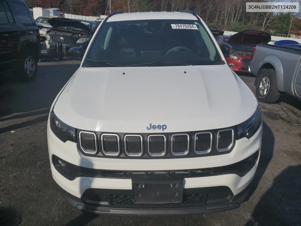 2022 Jeep Compass Latitude VIN: 3C4NJDBB2NT124208 Lot: 78476294