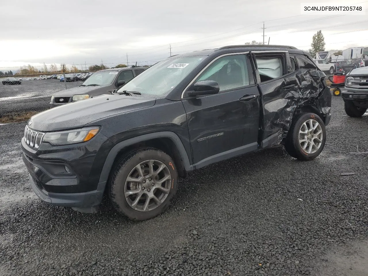 2022 Jeep Compass Latitude Lux VIN: 3C4NJDFB9NT205748 Lot: 78542884