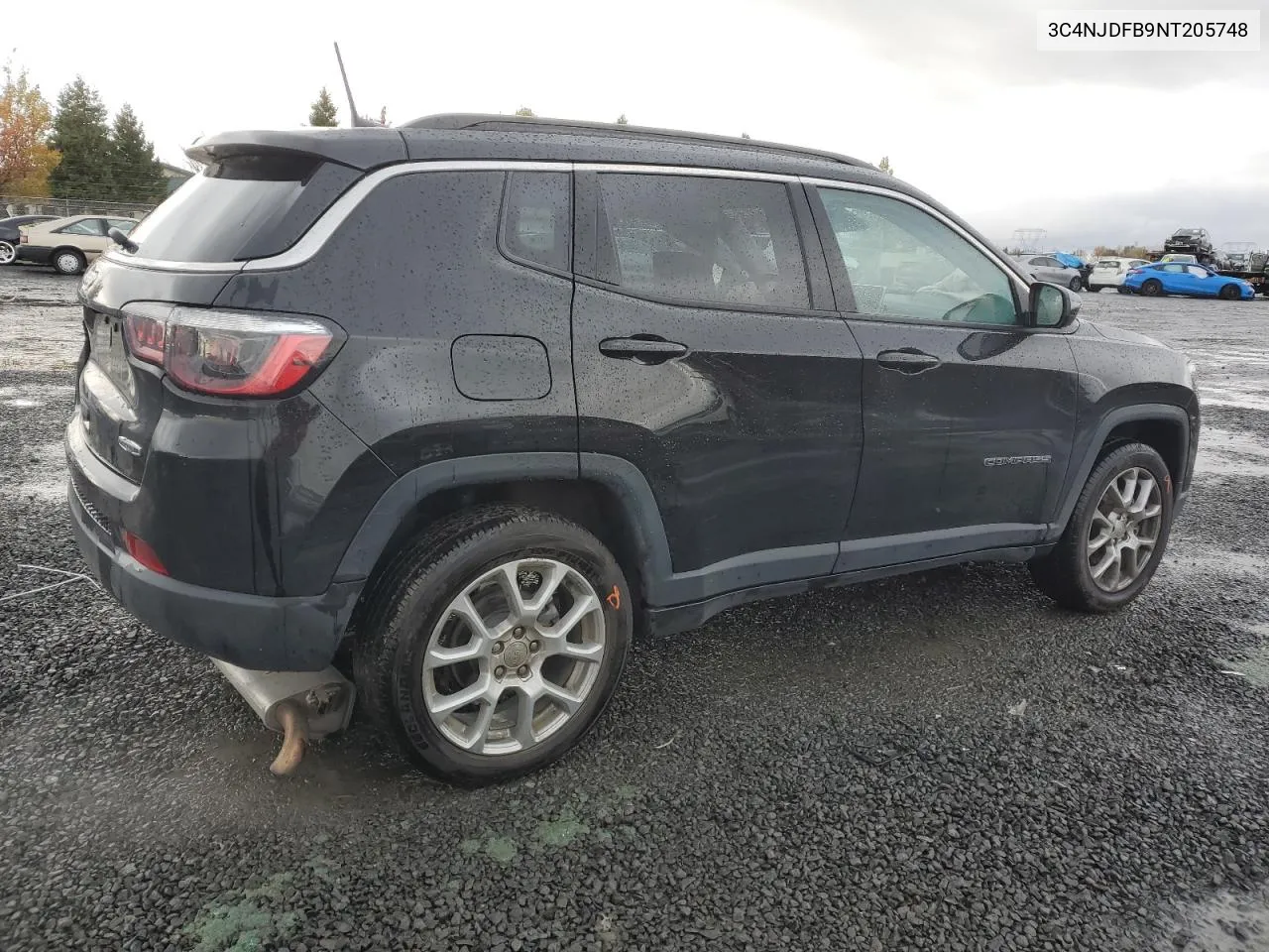 2022 Jeep Compass Latitude Lux VIN: 3C4NJDFB9NT205748 Lot: 78542884