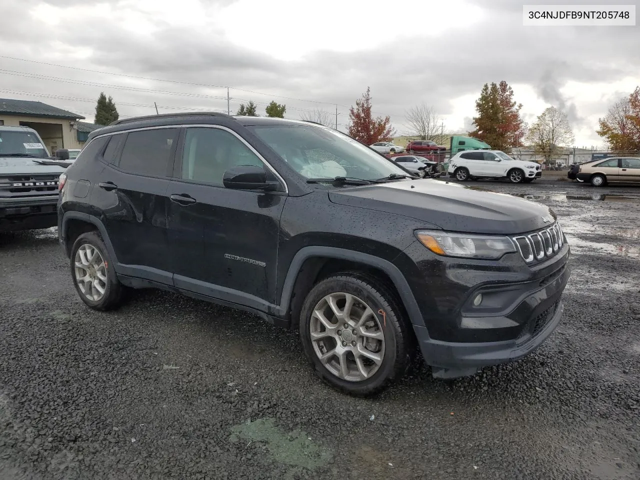 2022 Jeep Compass Latitude Lux VIN: 3C4NJDFB9NT205748 Lot: 78542884