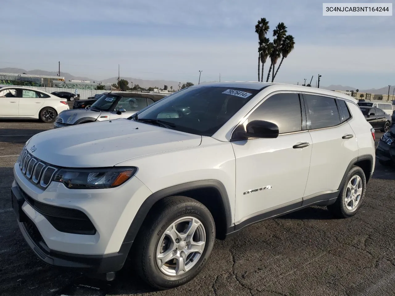 2022 Jeep Compass Sport VIN: 3C4NJCAB3NT164244 Lot: 79576414