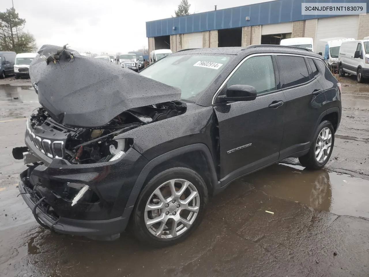 2022 Jeep Compass Latitude Lux VIN: 3C4NJDFB1NT183079 Lot: 79602914