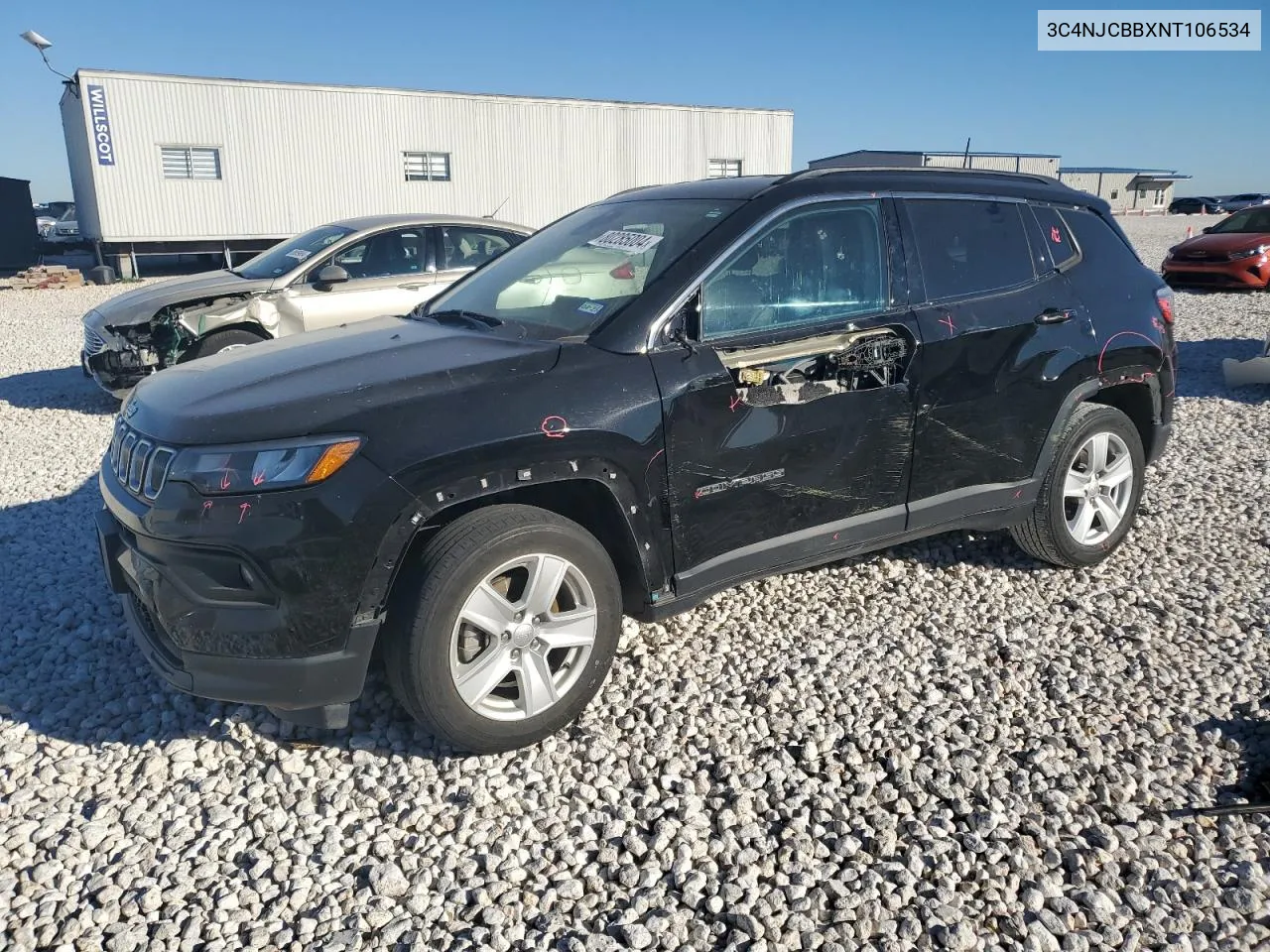 2022 Jeep Compass Latitude VIN: 3C4NJCBBXNT106534 Lot: 80285004