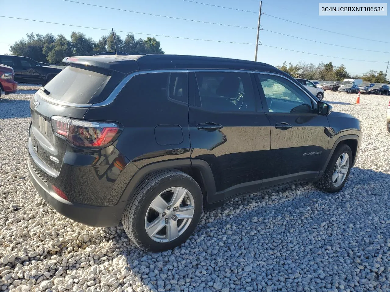 2022 Jeep Compass Latitude VIN: 3C4NJCBBXNT106534 Lot: 80285004