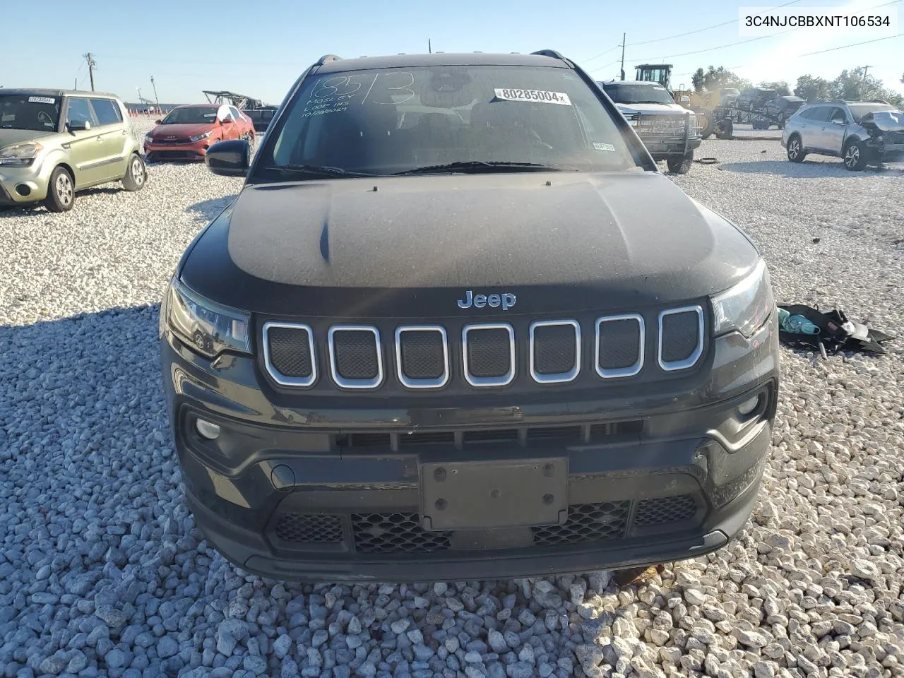 2022 Jeep Compass Latitude VIN: 3C4NJCBBXNT106534 Lot: 80285004