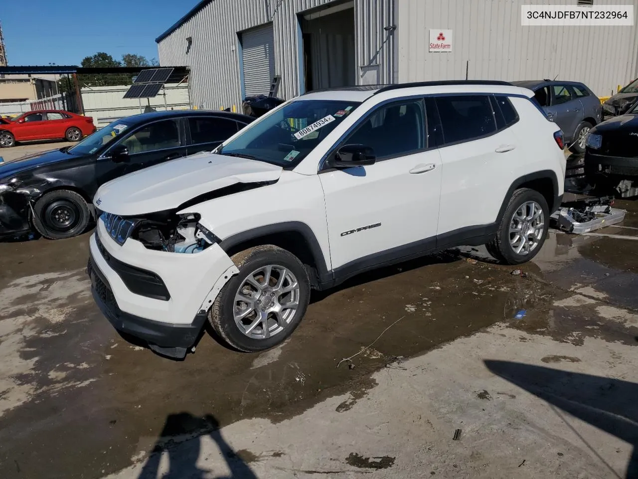 2022 Jeep Compass Latitude Lux VIN: 3C4NJDFB7NT232964 Lot: 80874934