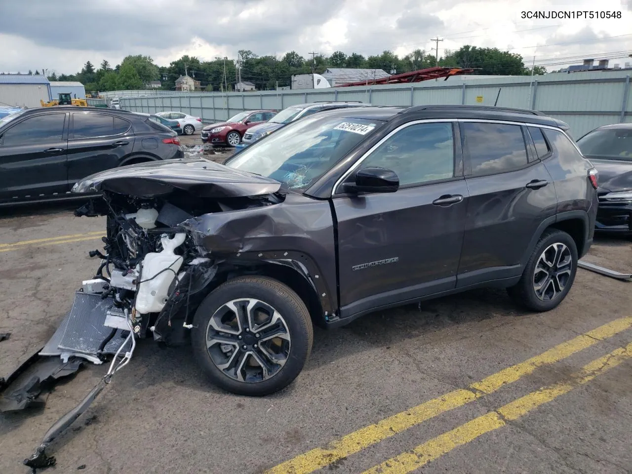 2023 Jeep Compass Limited VIN: 3C4NJDCN1PT510548 Lot: 62510214