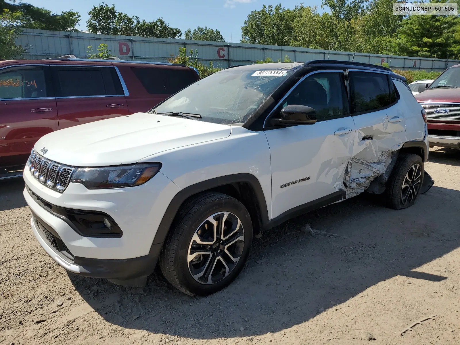 2023 Jeep Compass Limited VIN: 3C4NJDCN8PT501605 Lot: 66775384