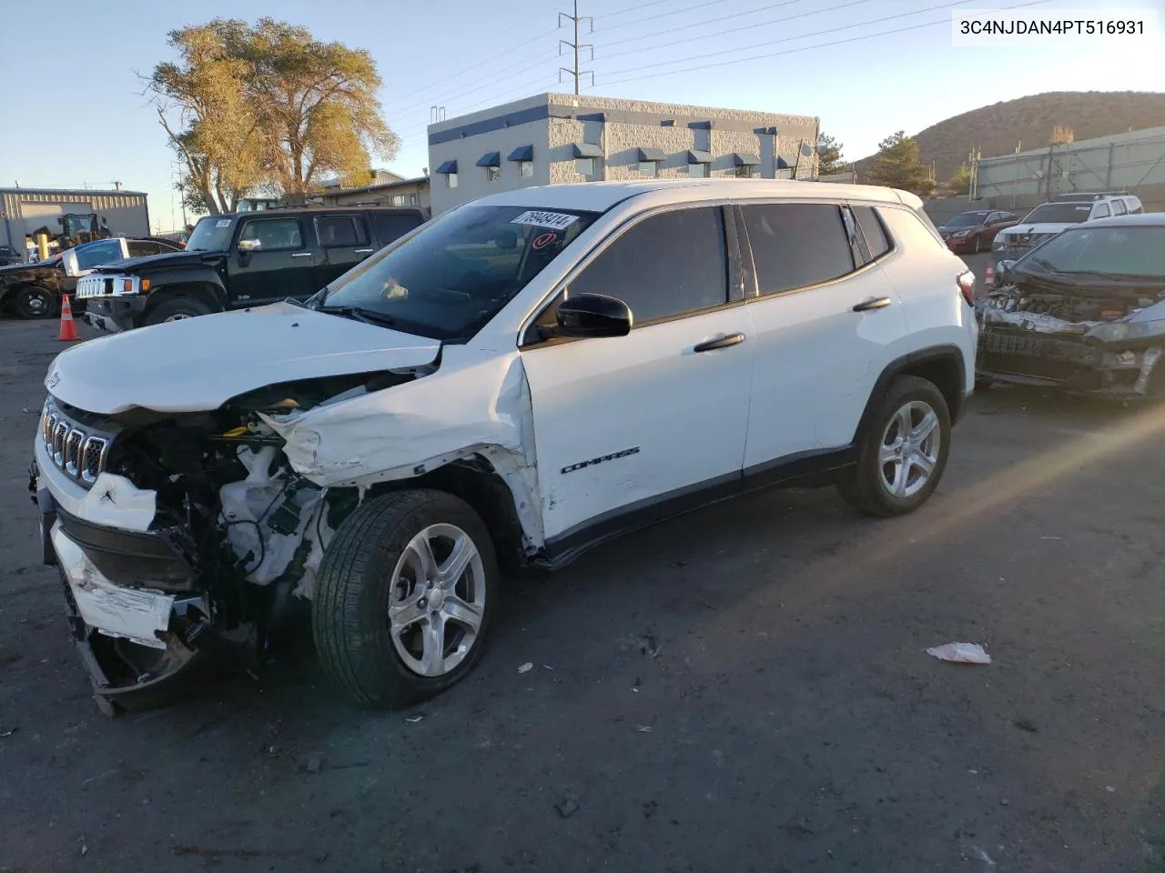 2023 Jeep Compass Sport VIN: 3C4NJDAN4PT516931 Lot: 76948414