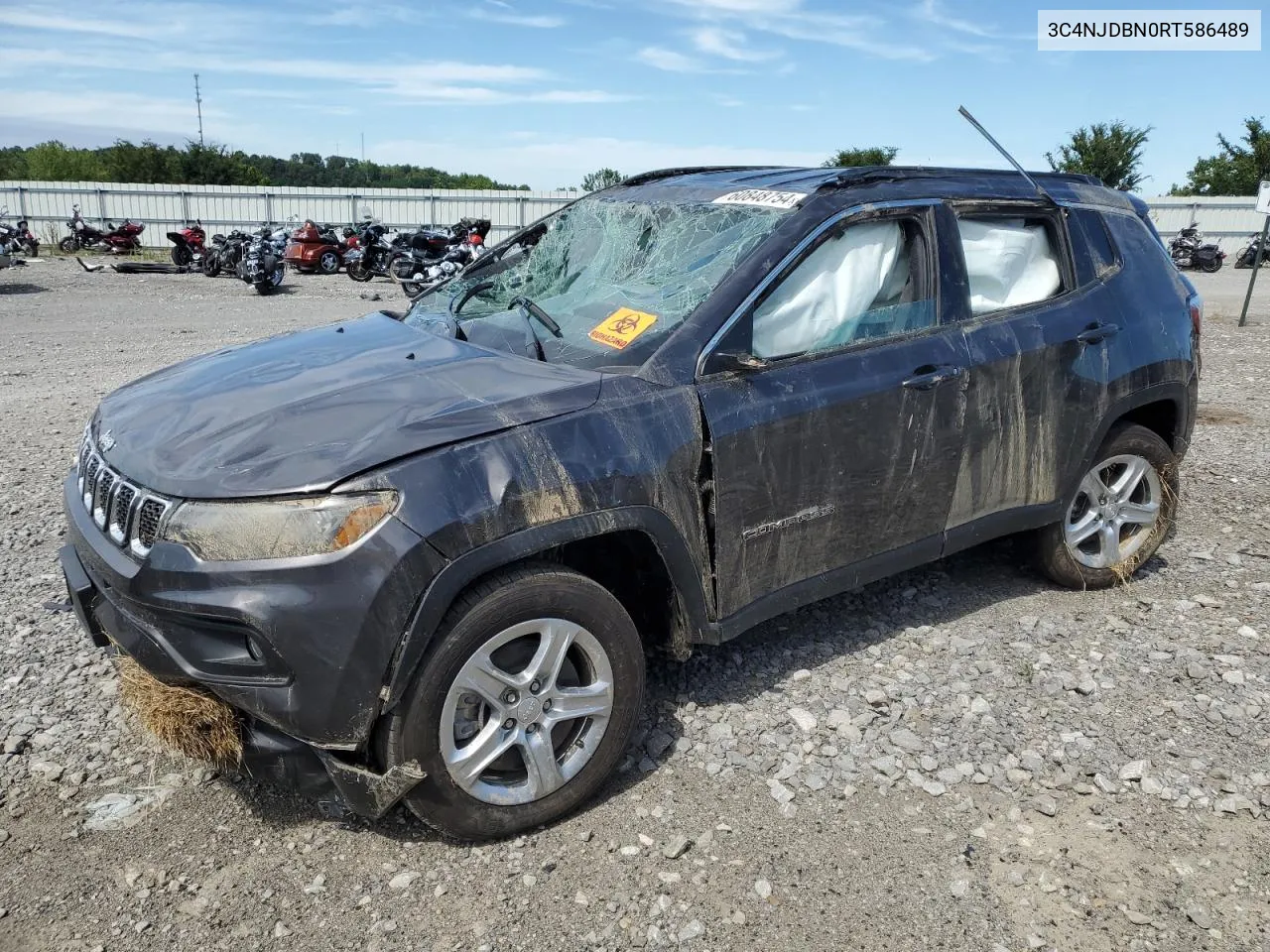 2024 Jeep Compass Latitude VIN: 3C4NJDBN0RT586489 Lot: 60848754