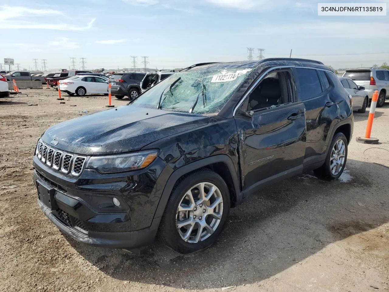 2024 Jeep Compass Latitude Lux VIN: 3C4NJDFN6RT135819 Lot: 71220774