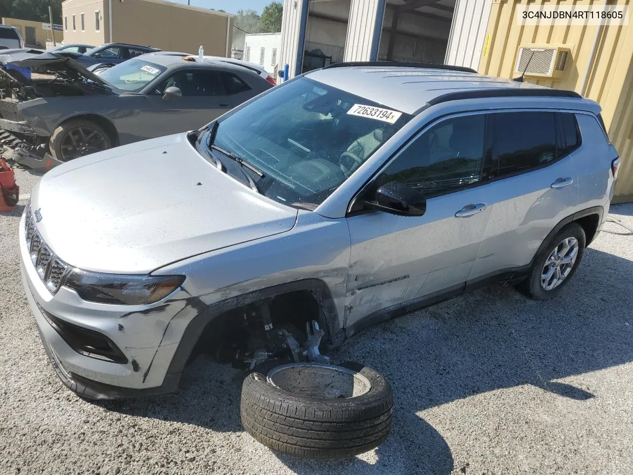 2024 Jeep Compass Latitude VIN: 3C4NJDBN4RT118605 Lot: 72633194