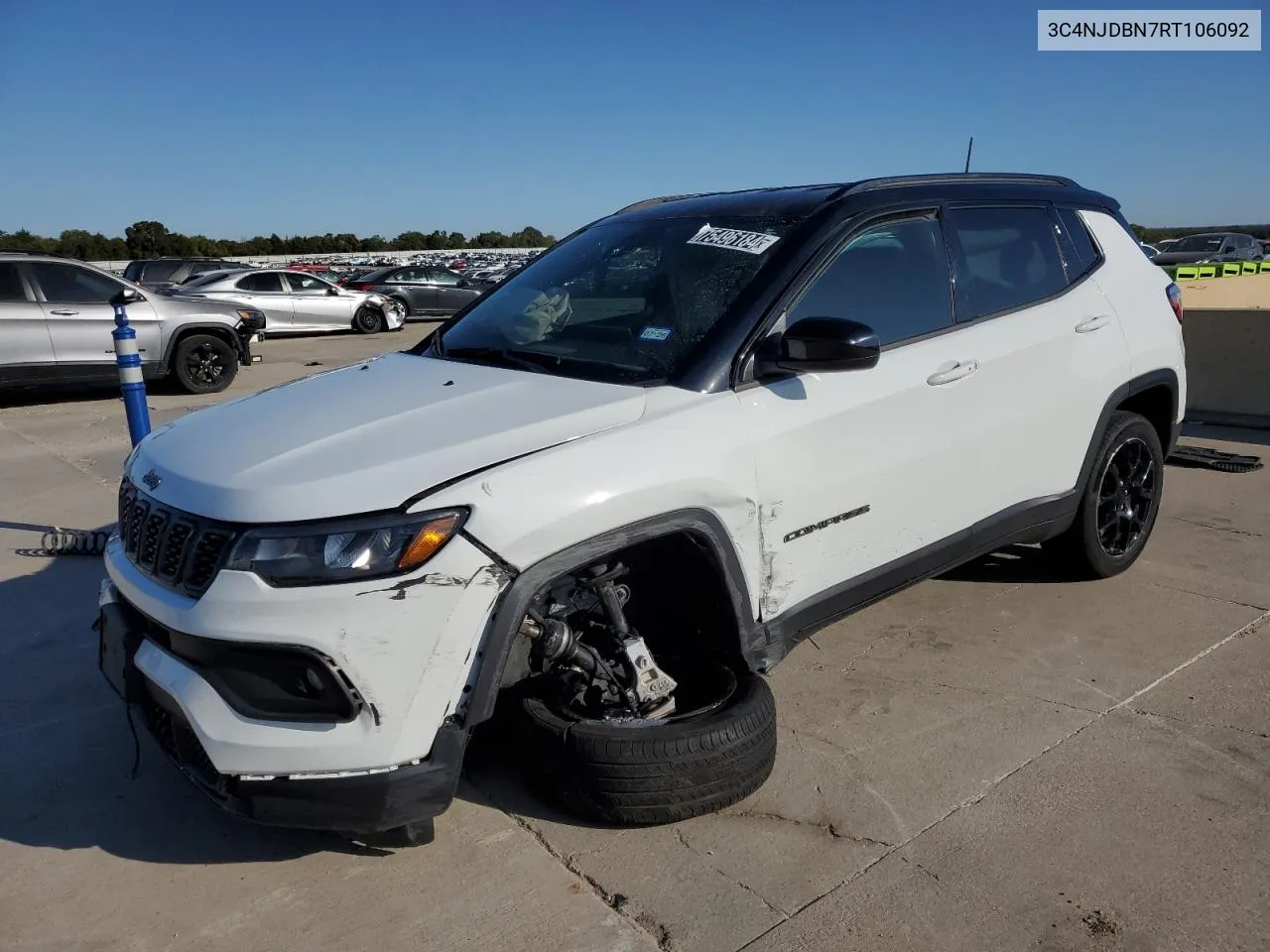 2024 Jeep Compass Latitude VIN: 3C4NJDBN7RT106092 Lot: 75496184