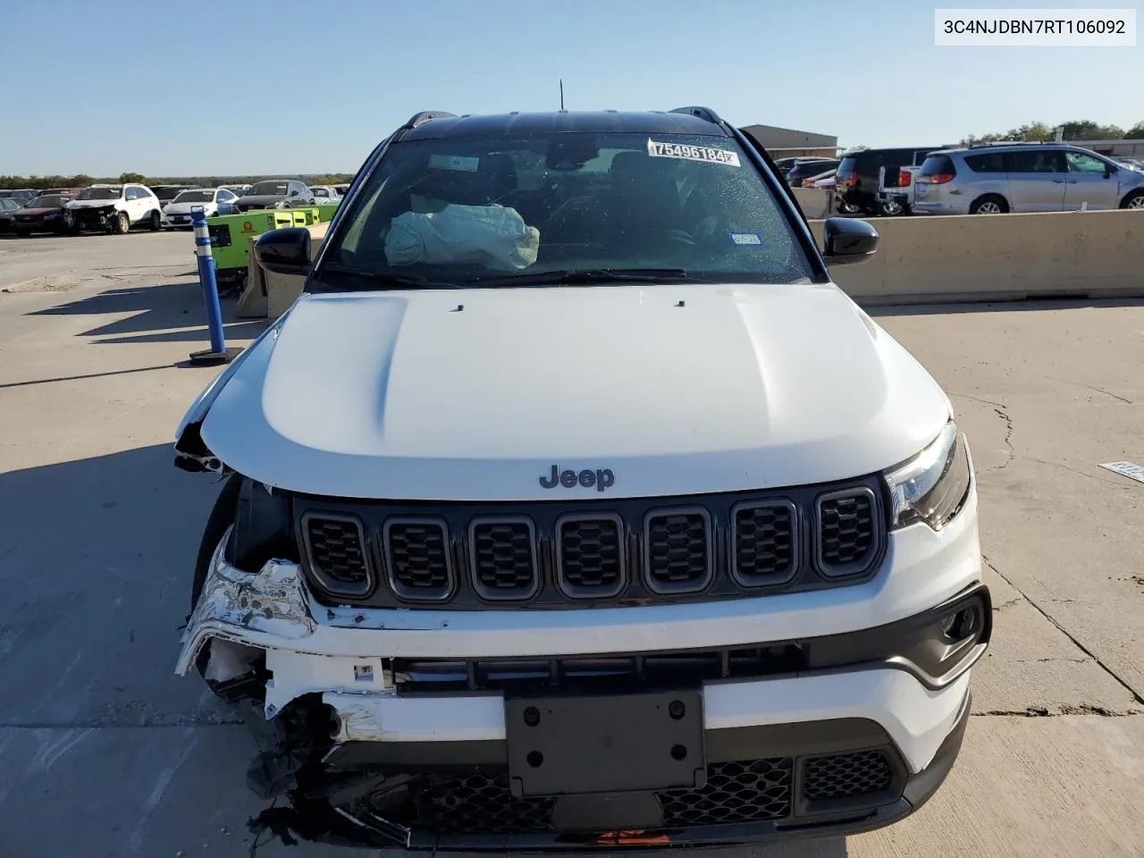 2024 Jeep Compass Latitude VIN: 3C4NJDBN7RT106092 Lot: 75496184