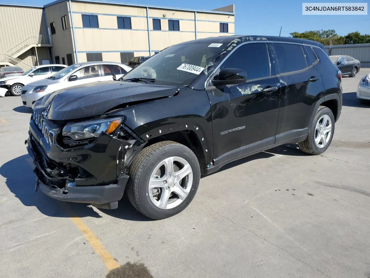 2024 Jeep Compass Sport VIN: 3C4NJDAN6RT583842 Lot: 76700944