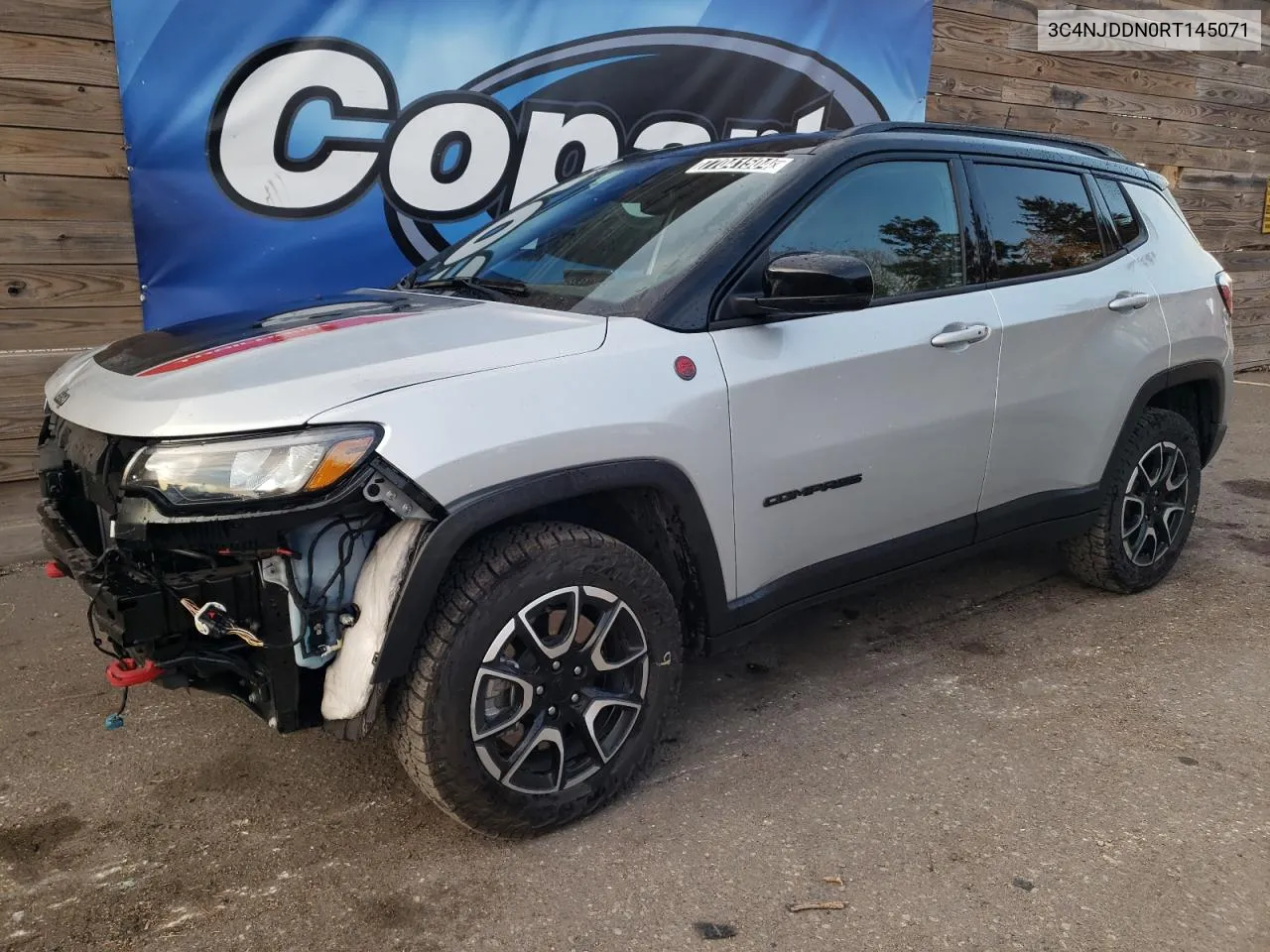 2024 Jeep Compass Trailhawk VIN: 3C4NJDDN0RT145071 Lot: 77041504