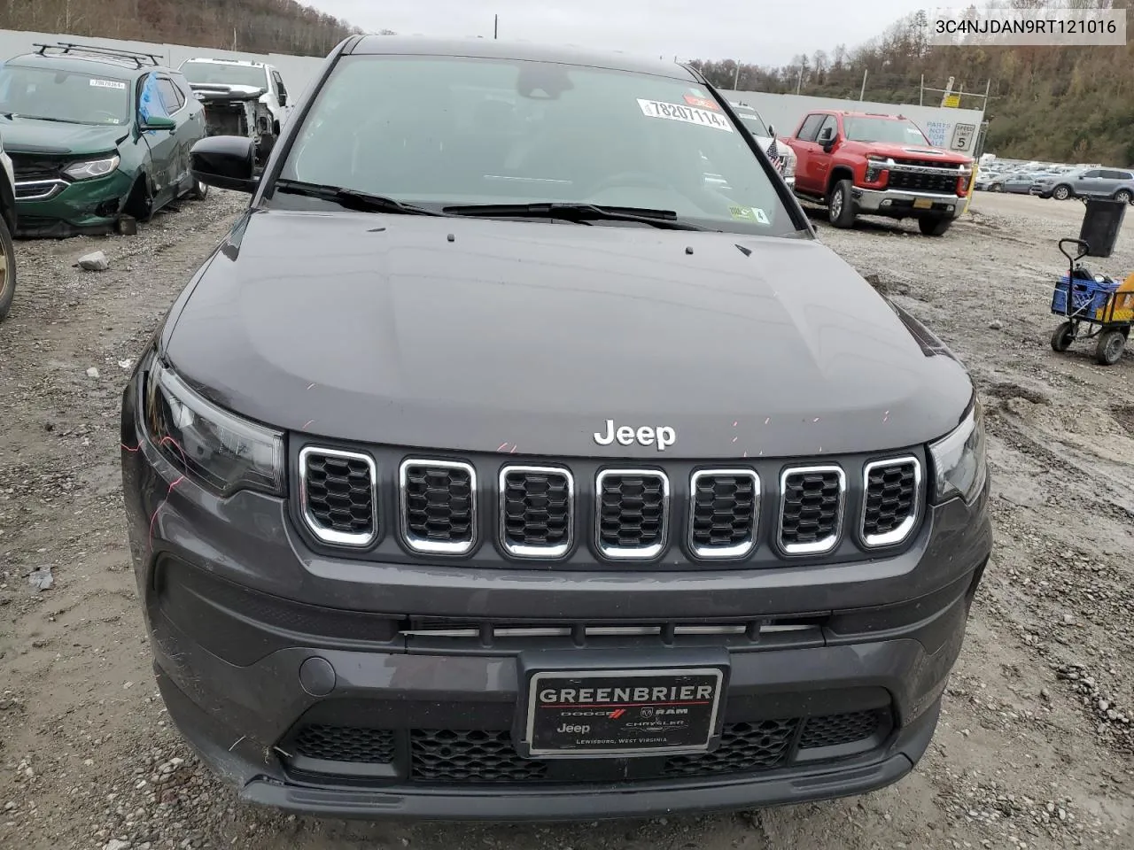 2024 Jeep Compass Sport VIN: 3C4NJDAN9RT121016 Lot: 78207114