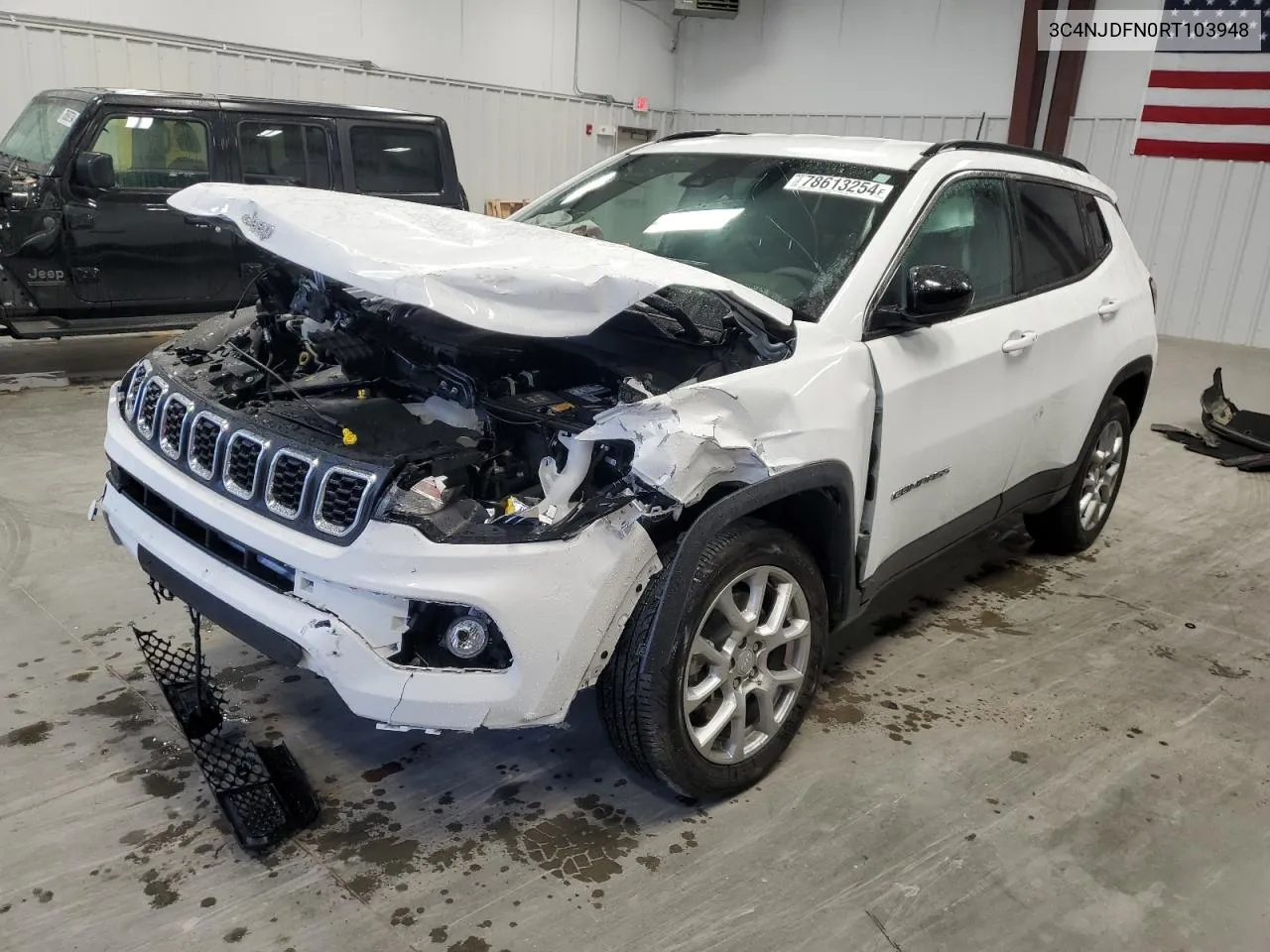 2024 Jeep Compass Latitude Lux VIN: 3C4NJDFN0RT103948 Lot: 78613254