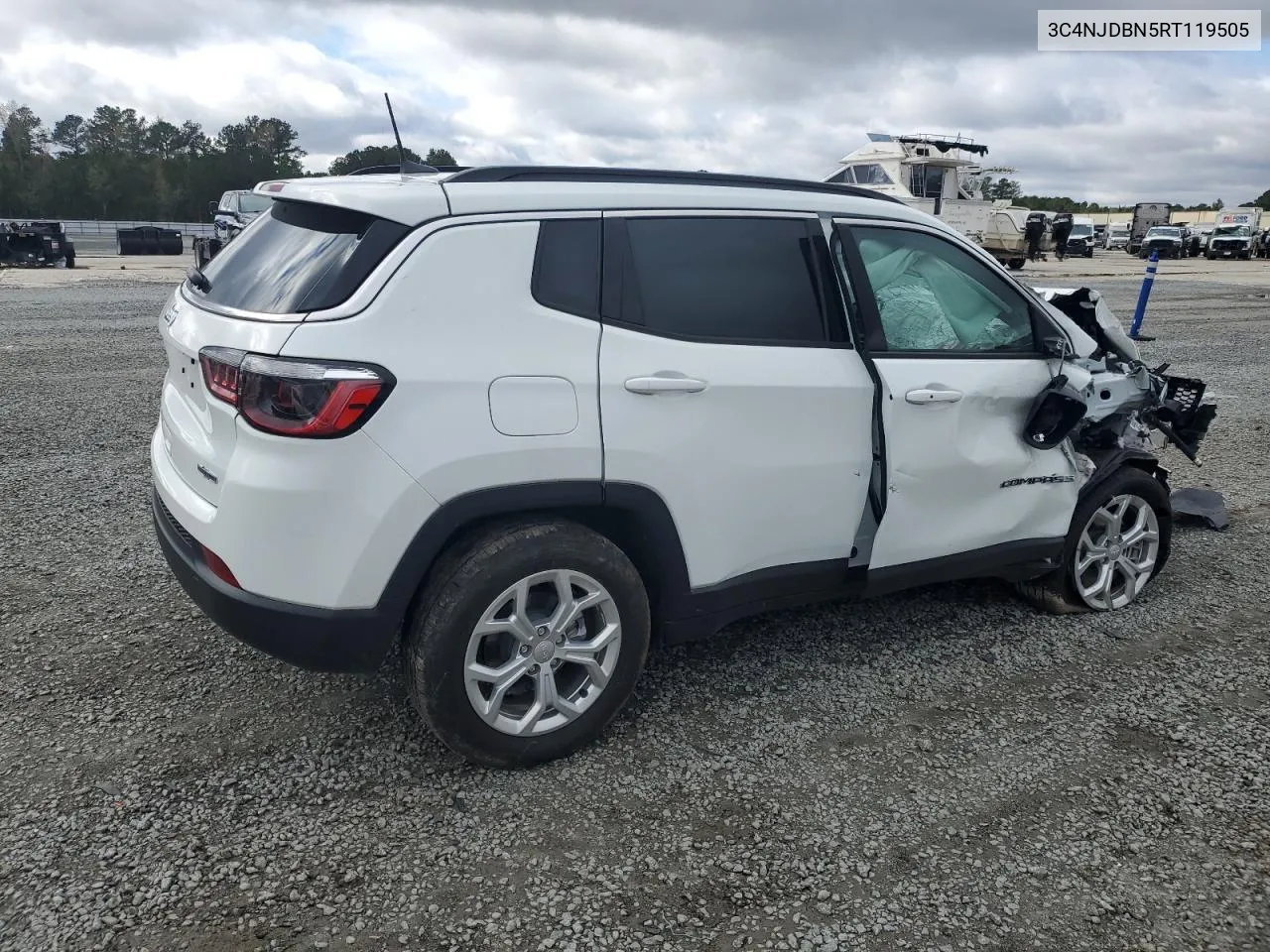 2024 Jeep Compass Latitude VIN: 3C4NJDBN5RT119505 Lot: 80395414