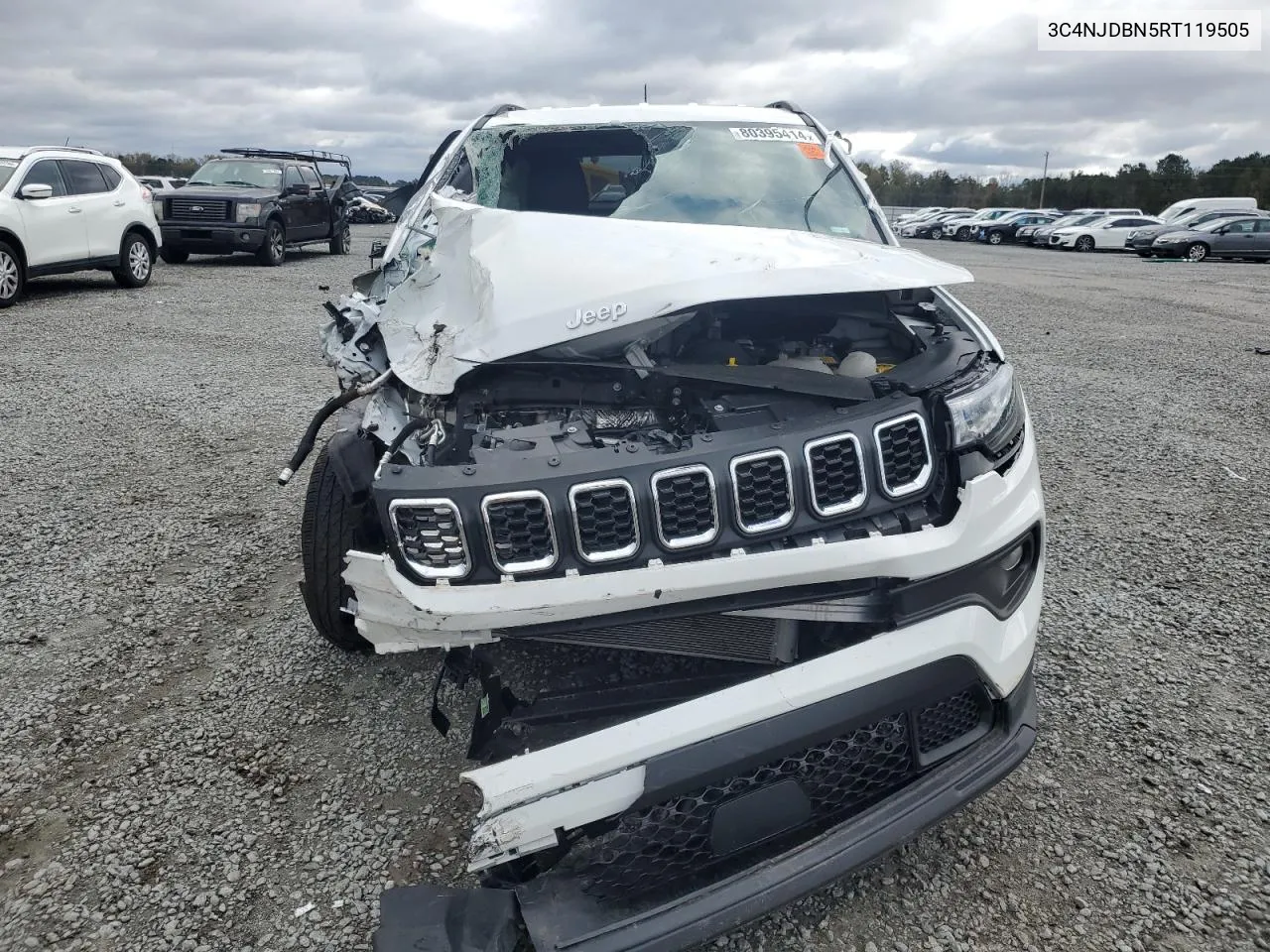 2024 Jeep Compass Latitude VIN: 3C4NJDBN5RT119505 Lot: 80395414